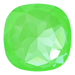 Swarovski Fancy Stones Large Cushion Square (4487) Crystal Electric Green Ignite UNFOILED - Bluestreak Crystals