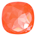 Swarovski Fancy Stones Large Cushion Square (4487) Crystal Electric Orange Ignite UNFOILED - Bluestreak Crystals