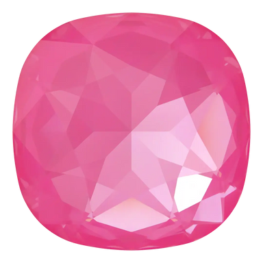 Swarovski Fancy Stones Large Cushion Square (4487) Crystal Electric Pink Ignite UNFOILED - Bluestreak Crystals