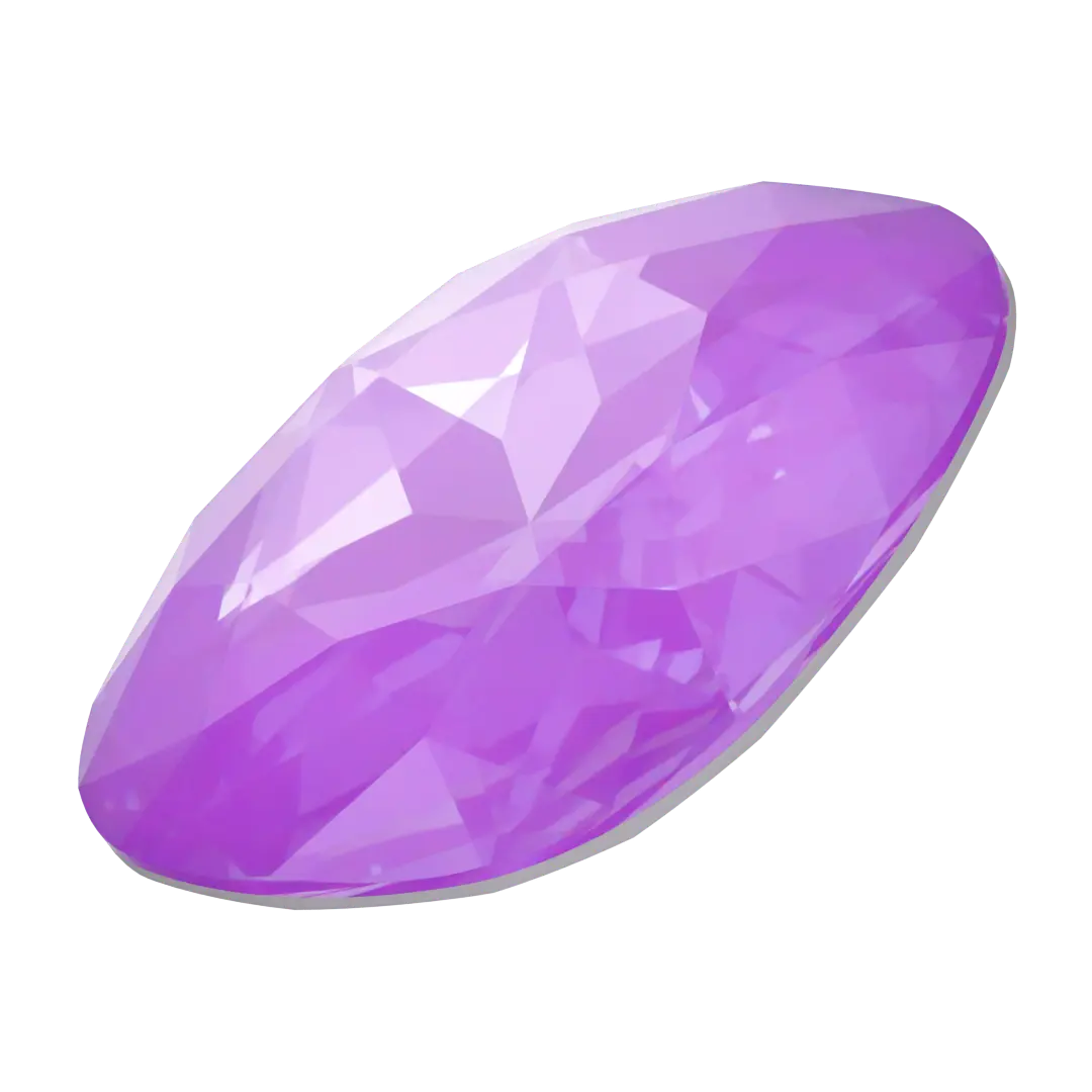 Swarovski Fancy Stones Large Cushion Square (4487) Crystal Electric Violet Ignite UNFOILED - Bluestreak Crystals