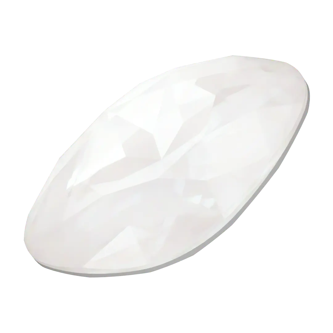 Swarovski Fancy Stones Large Cushion Square (4487) Crystal Electric White Ignite UNFOILED - Bluestreak Crystals