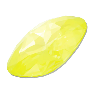 Swarovski Fancy Stones Large Cushion Square (4487) Crystal Electric Yellow Ignite UNFOILED - Bluestreak Crystals