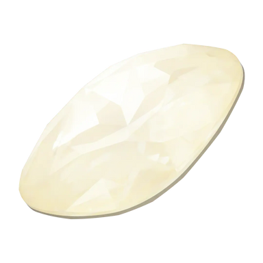 Swarovski Fancy Stones Large Cushion Square (4487) Crystal Ivory Cream Delite UNFOILED - Bluestreak Crystals