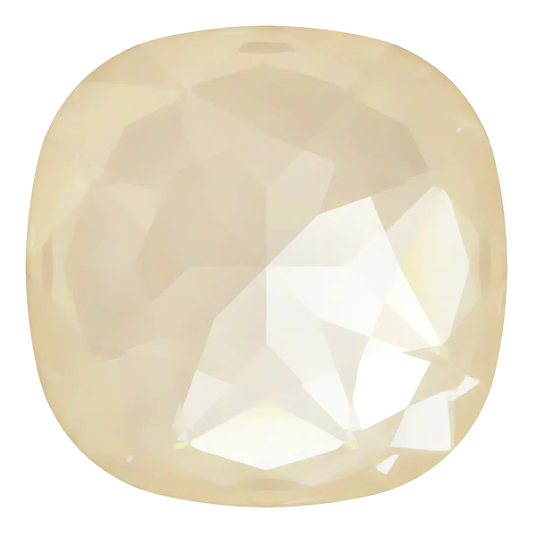 Swarovski Fancy Stones Large Cushion Square (4487) Crystal Ivory Cream Delite UNFOILED - Bluestreak Crystals