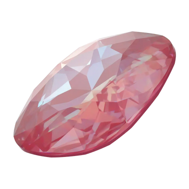 Swarovski Fancy Stones Large Cushion Square (4487) Crystal Lotus Pink Delite UNFOILED - Bluestreak Crystals