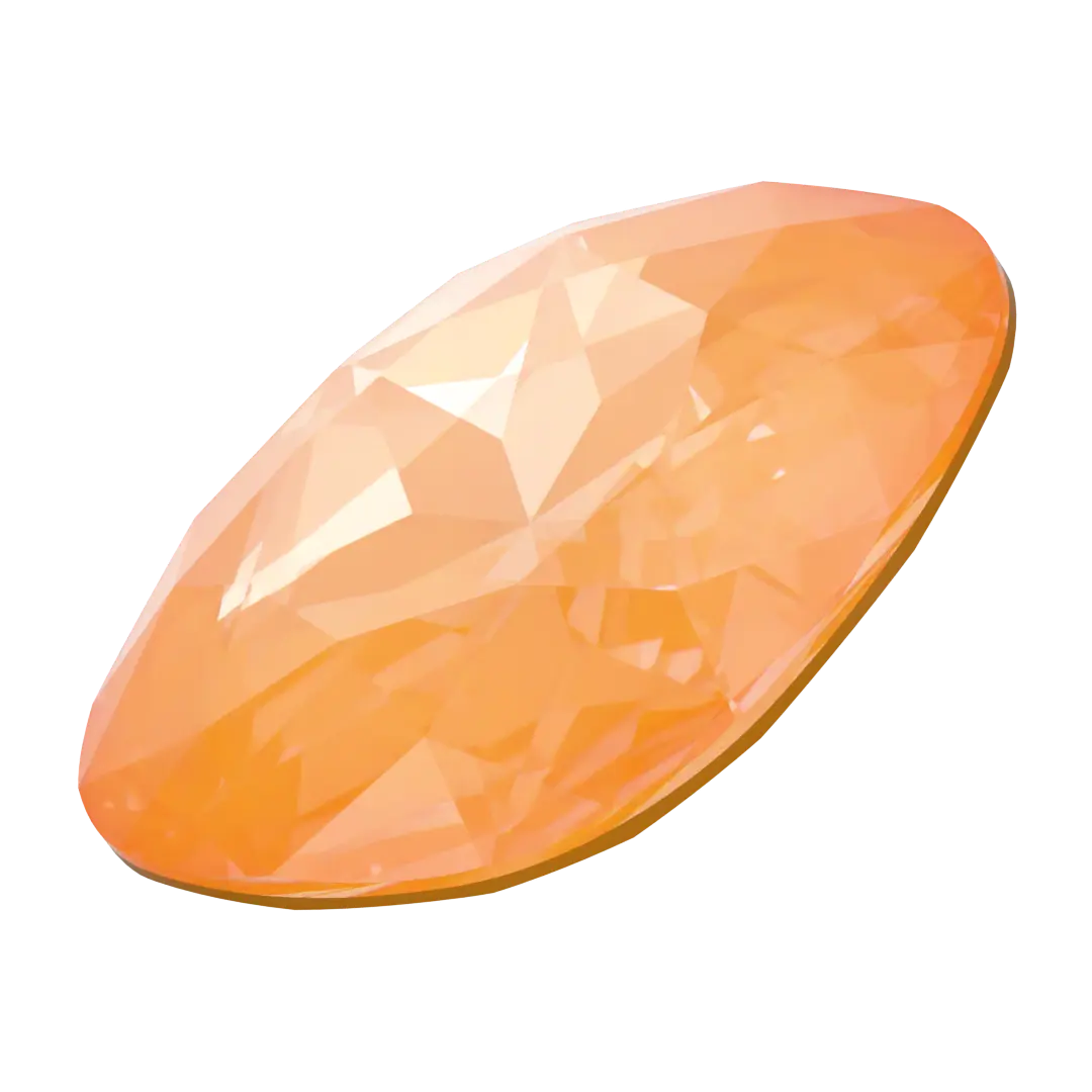 Swarovski Fancy Stones Large Cushion Square (4487) Crystal Mango Ignite UNFOILED - Bluestreak Crystals