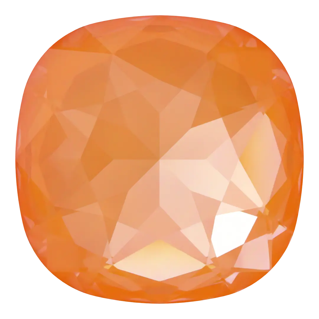 Swarovski Fancy Stones Large Cushion Square (4487) Crystal Mango Ignite UNFOILED - Bluestreak Crystals
