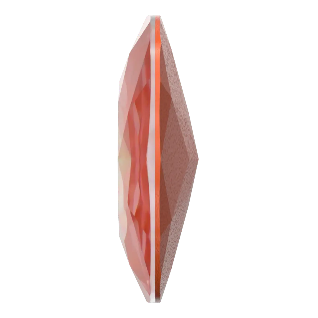 Swarovski Fancy Stones Large Cushion Square (4487) Crystal Orange Glow Delite UNFOILED - Bluestreak Crystals