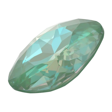 Swarovski Fancy Stones Large Cushion Square (4487) Crystal Silky Sage Delite UNFOILED - Bluestreak Crystals