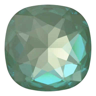 Swarovski Fancy Stones Large Cushion Square (4487) Crystal Silky Sage Delite UNFOILED - Bluestreak Crystals