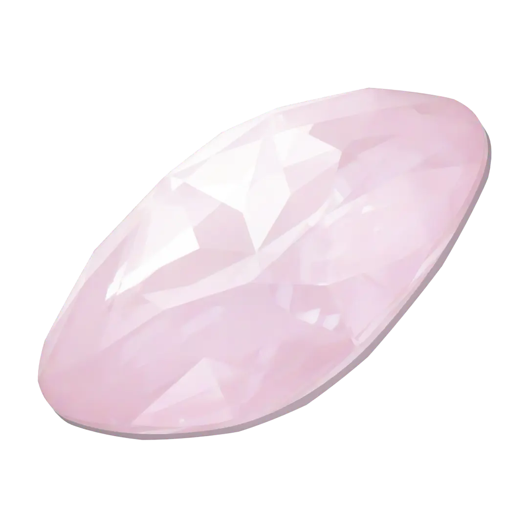 Swarovski Fancy Stones Large Cushion Square (4487) Crystal Soft Rose Ignite UNFOILED - Bluestreak Crystals