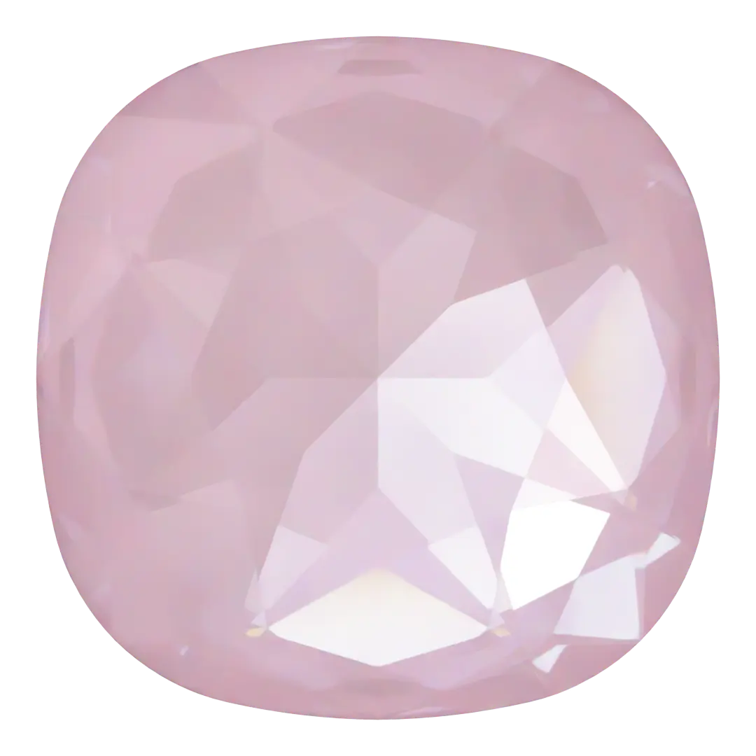 Swarovski Fancy Stones Large Cushion Square (4487) Crystal Soft Rose Ignite UNFOILED - Bluestreak Crystals