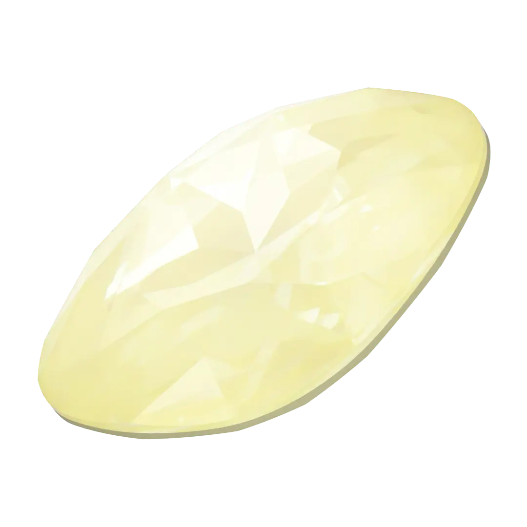 Swarovski Fancy Stones Large Cushion Square (4487) Crystal Soft Yellow Ignite UNFOILED - Bluestreak Crystals