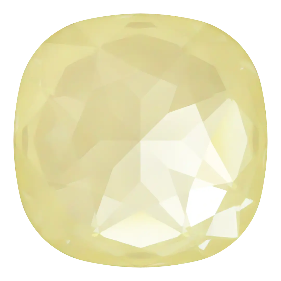 Swarovski Fancy Stones Large Cushion Square (4487) Crystal Soft Yellow Ignite UNFOILED - Bluestreak Crystals
