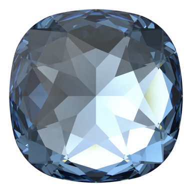 Swarovski Fancy Stones Large Cushion Square (4487) Denim Blue - Bluestreak Crystals