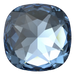 Swarovski Fancy Stones Large Cushion Square (4487) Denim Blue - Bluestreak Crystals