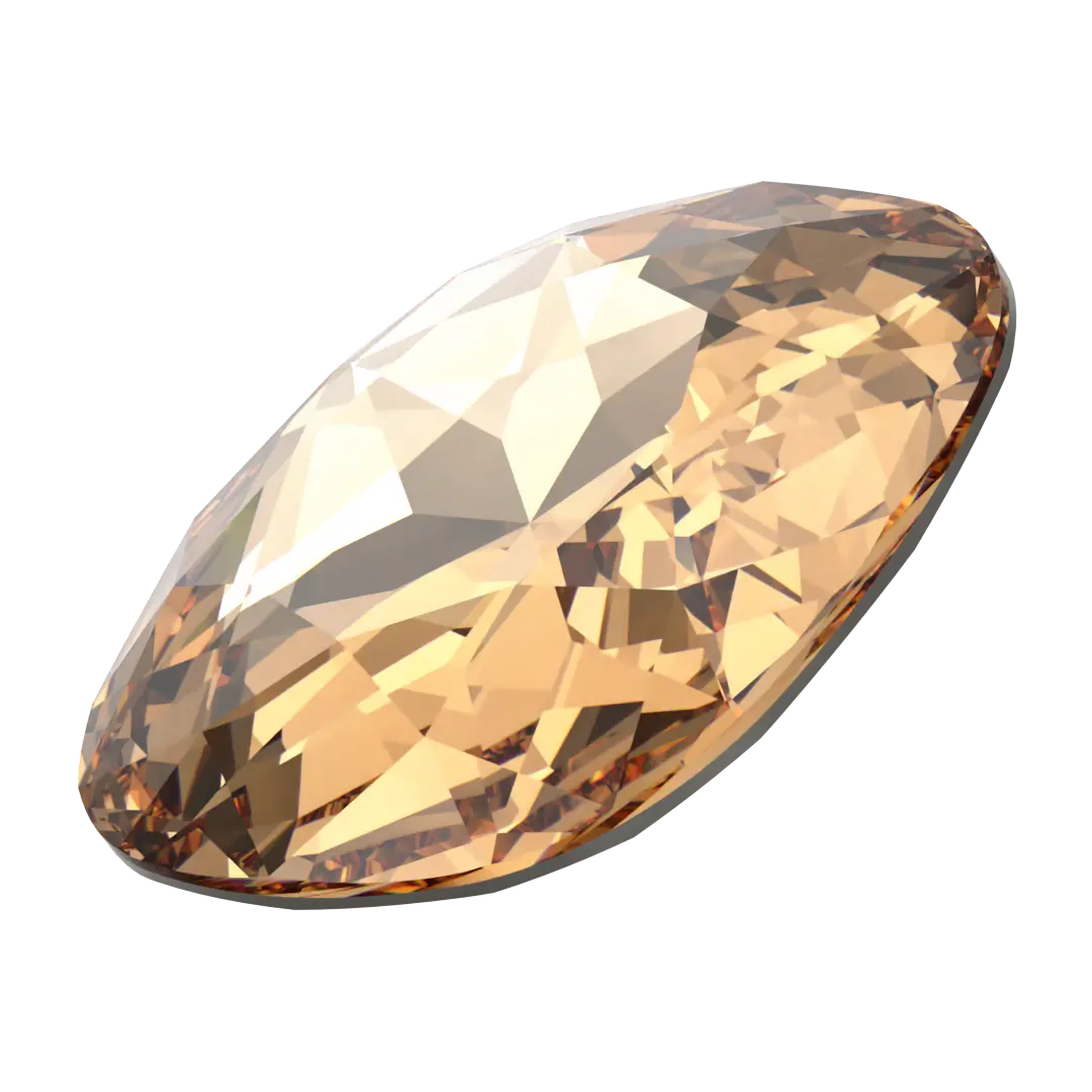 Swarovski Fancy Stones Large Cushion Square (4487) Light Colorado Topaz - Bluestreak Crystals