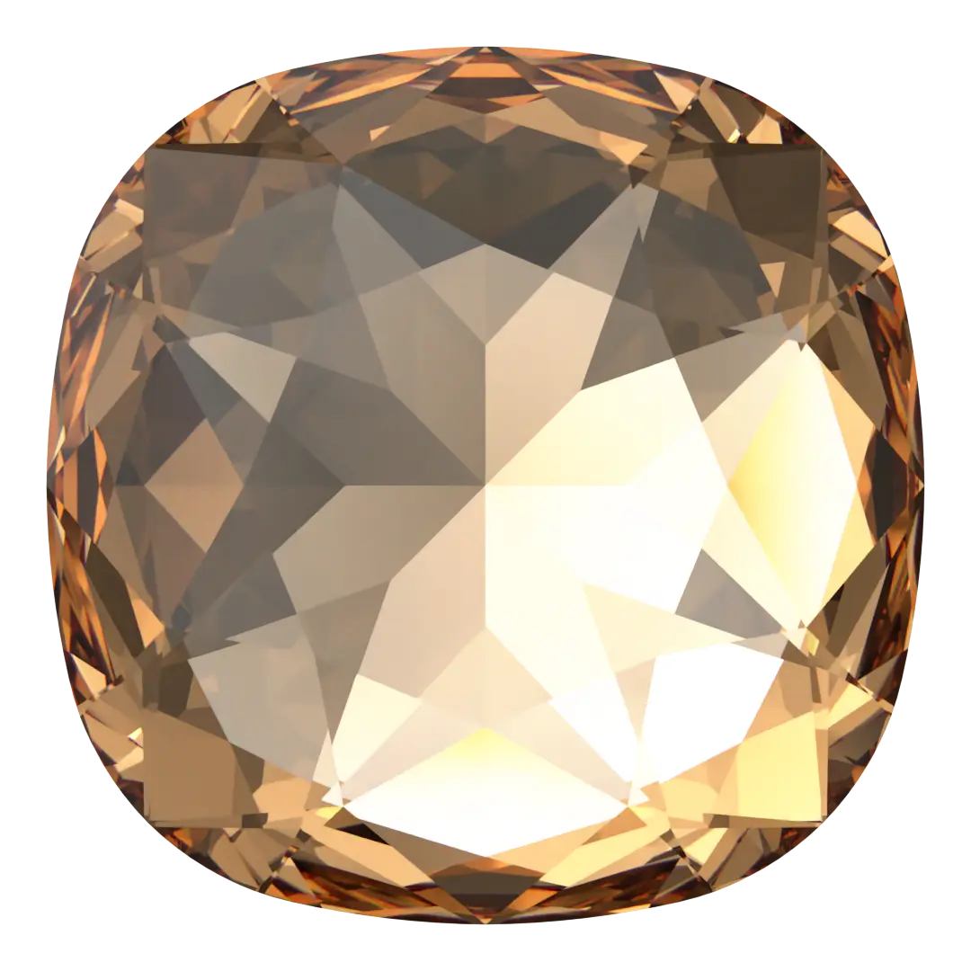 Swarovski Fancy Stones Large Cushion Square (4487) Light Colorado Topaz - Bluestreak Crystals