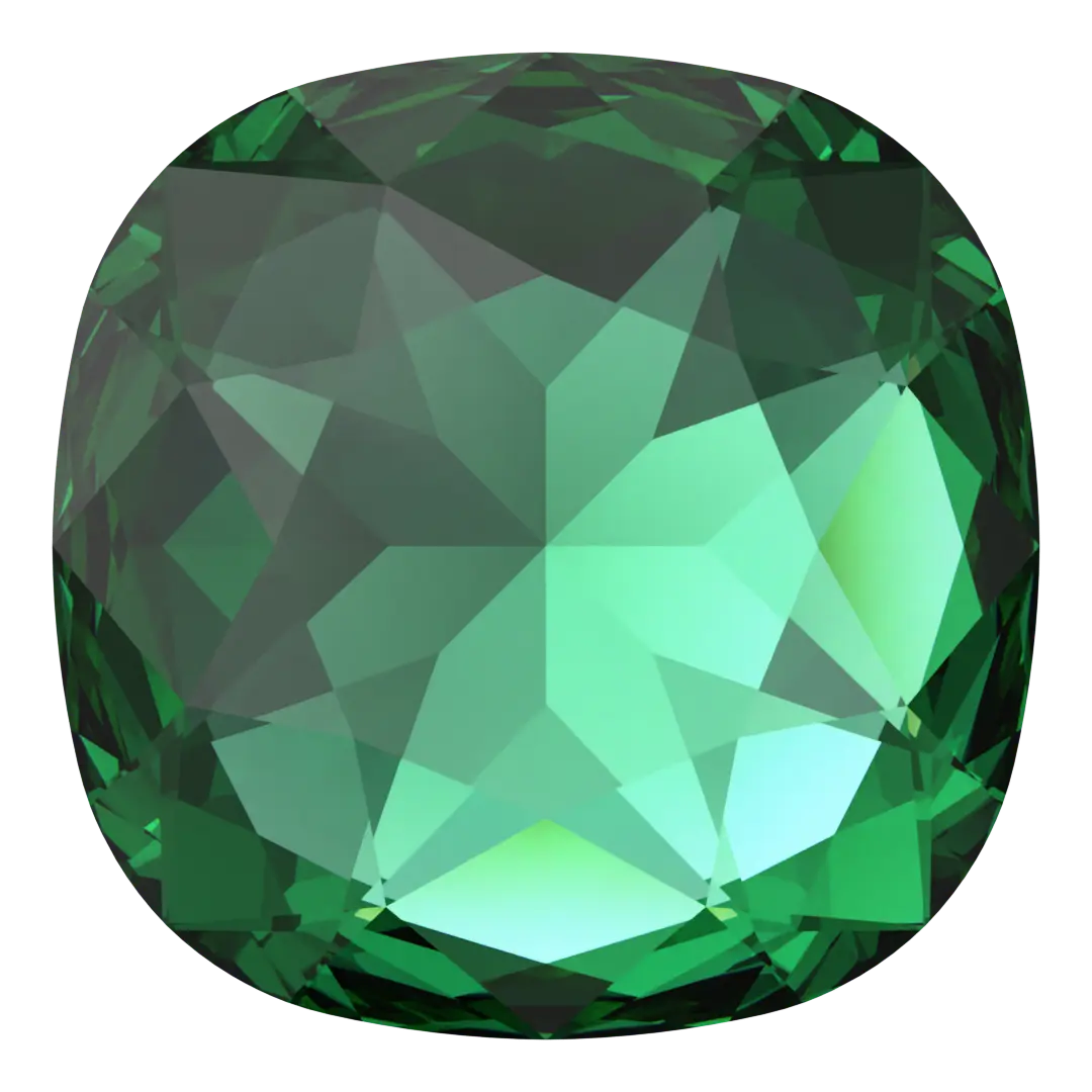 Swarovski Fancy Stones Large Cushion Square (4487) Majestic Green - Bluestreak Crystals