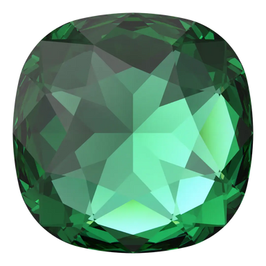 Swarovski Fancy Stones Large Cushion Square (4487) Majestic Green - Bluestreak Crystals