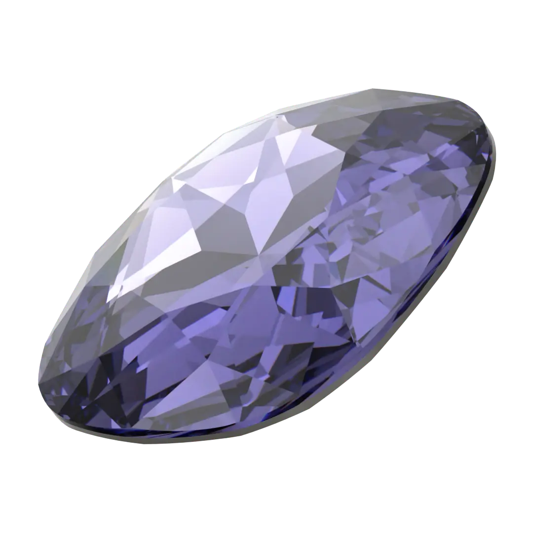 Swarovski Fancy Stones Large Cushion Square (4487) Tanzanite - Bluestreak Crystals