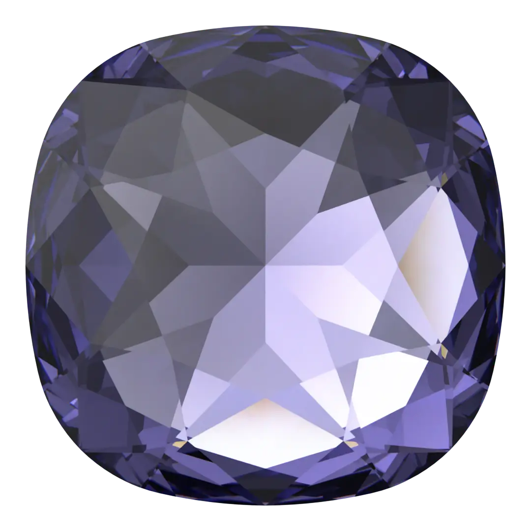 Swarovski Fancy Stones Large Cushion Square (4487) Tanzanite - Bluestreak Crystals