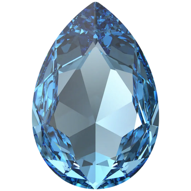Swarovski Fancy Stones Large Pear (4327) Aquamarine - Bluestreak Crystals