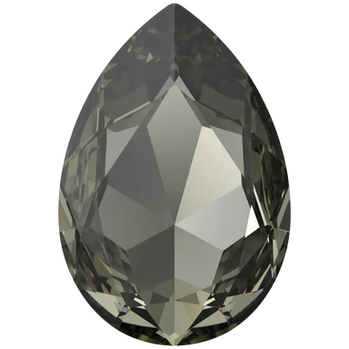 Swarovski Fancy Stones Large Pear (4327) Black Diamond - Bluestreak Crystals