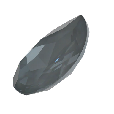 Swarovski Fancy Stones Large Pear (4327) Crystal Dark Grey Ignite UNFOILED - Bluestreak Crystals