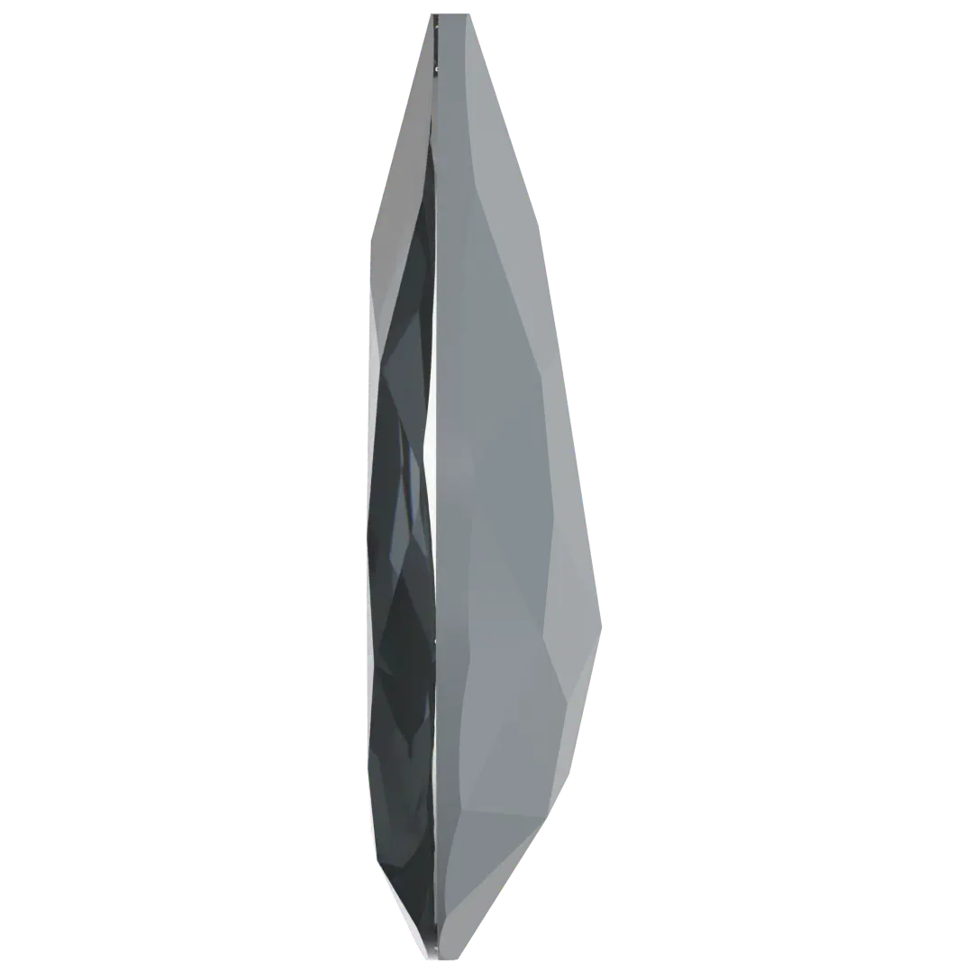 Swarovski Fancy Stones Large Pear (4327) Crystal Dark Grey Ignite UNFOILED - Bluestreak Crystals