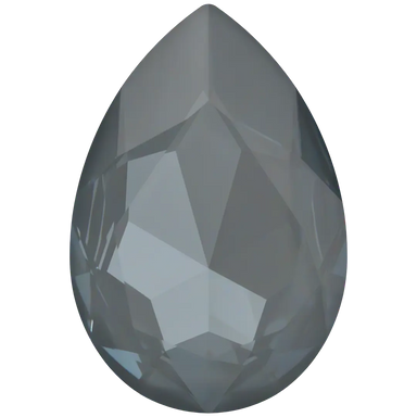 Swarovski Fancy Stones Large Pear (4327) Crystal Dark Grey Ignite UNFOILED - Bluestreak Crystals