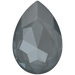Swarovski Fancy Stones Large Pear (4327) Crystal Dark Grey Ignite UNFOILED - Bluestreak Crystals