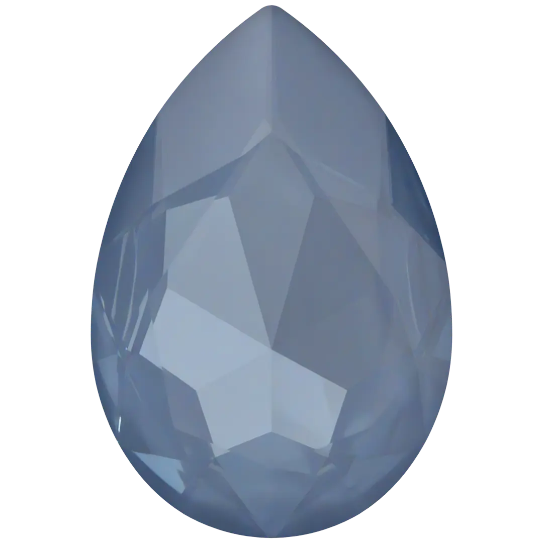 Swarovski Fancy Stones Large Pear (4327) Crystal Denim Ignite UNFOILED - Bluestreak Crystals