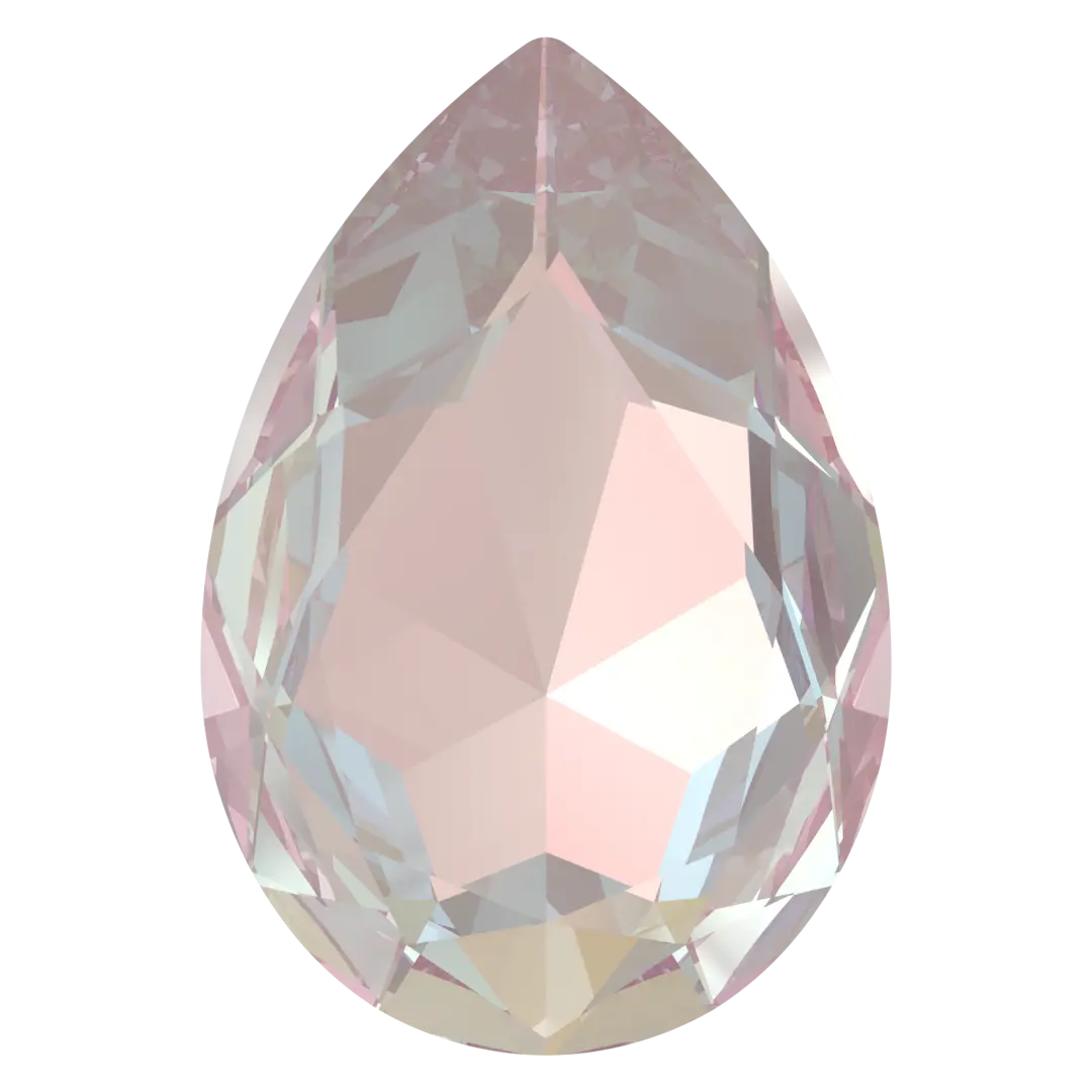 Swarovski Fancy Stones Large Pear (4327) Crystal Dusty Pink Delite UNFOILED - Bluestreak Crystals