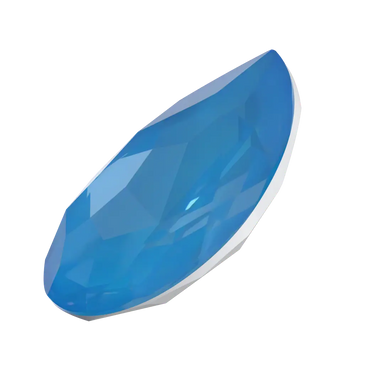 Swarovski Fancy Stones Large Pear (4327) Crystal Electric Blue Ignite UNFOILED - Bluestreak Crystals