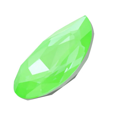 Swarovski Fancy Stones Large Pear (4327) Crystal Electric Green Ignite UNFOILED - Bluestreak Crystals