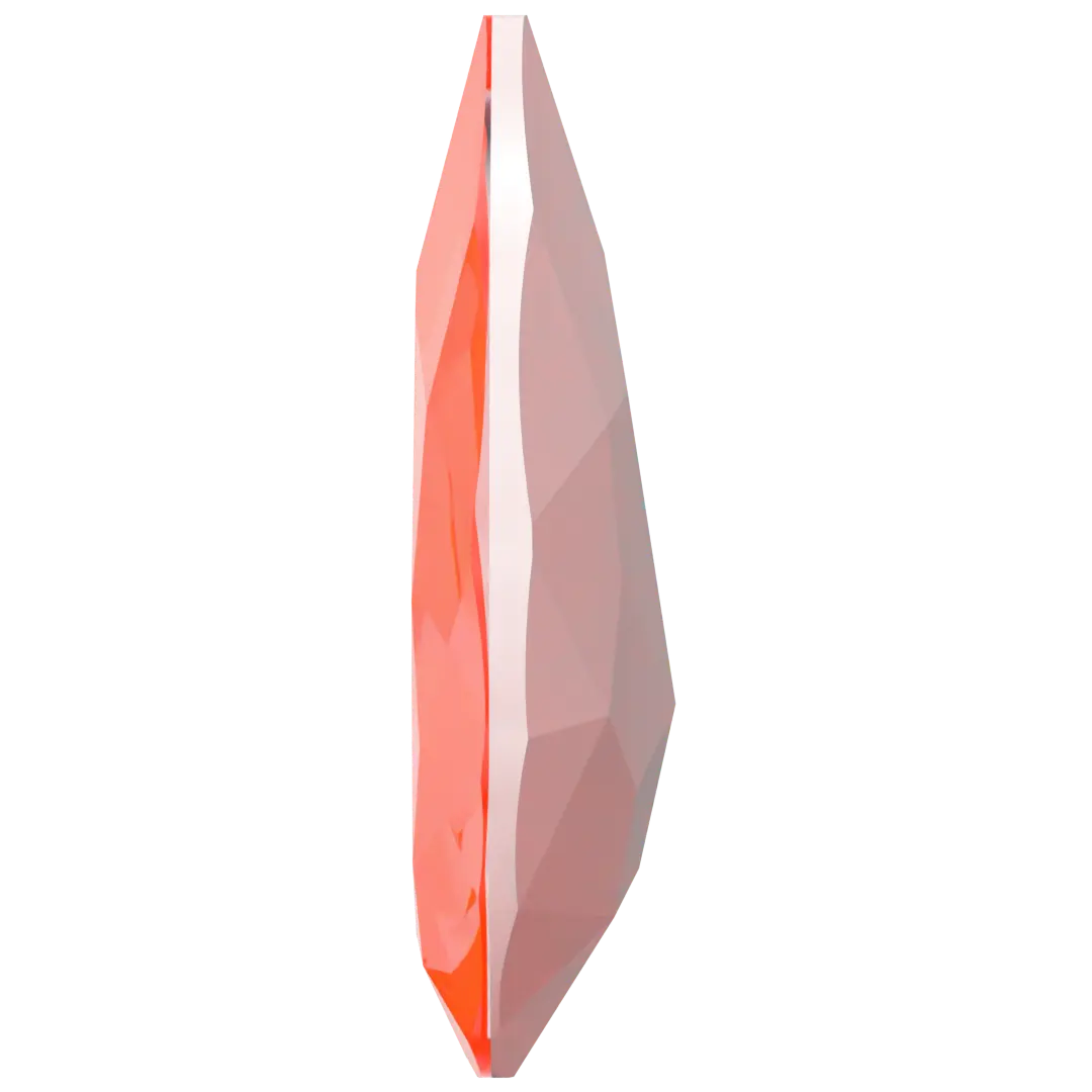 Swarovski Fancy Stones Large Pear (4327) Crystal Electric Orange Ignite UNFOILED - Bluestreak Crystals