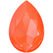 Swarovski Fancy Stones Large Pear (4327) Crystal Electric Orange Ignite UNFOILED - Bluestreak Crystals
