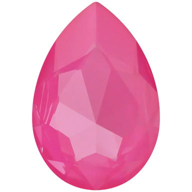 Swarovski Fancy Stones Large Pear (4327) Crystal Electric Pink Ignite UNFOILED - Bluestreak Crystals
