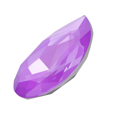 Swarovski Fancy Stones Large Pear (4327) Crystal Electric Violet Ignite UNFOILED - Bluestreak Crystals