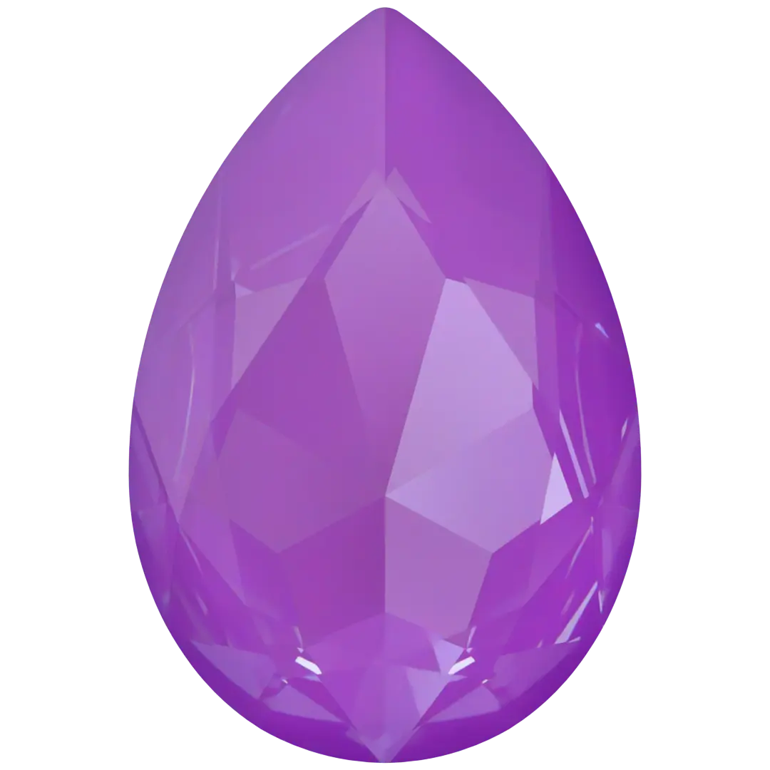 Swarovski Fancy Stones Large Pear (4327) Crystal Electric Violet Ignite UNFOILED - Bluestreak Crystals