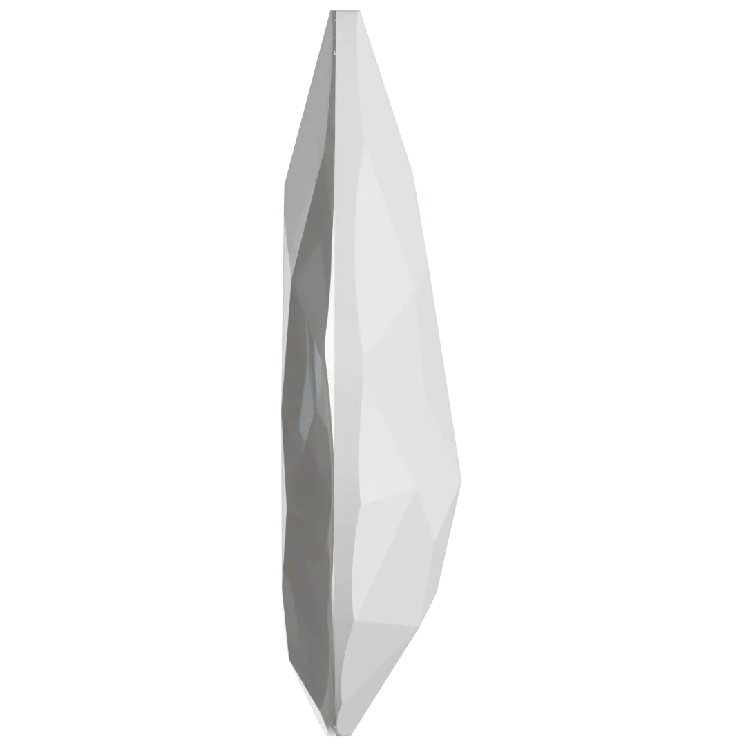 Swarovski Fancy Stones Large Pear (4327) Crystal Electric White Ignite UNFOILED - Bluestreak Crystals