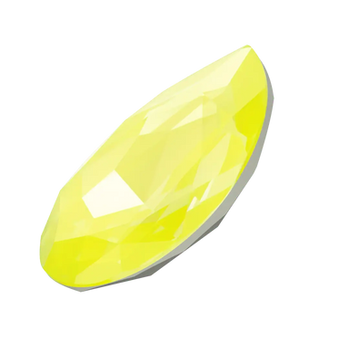 Swarovski Fancy Stones Large Pear (4327) Crystal Electric Yellow Ignite UNFOILED - Bluestreak Crystals