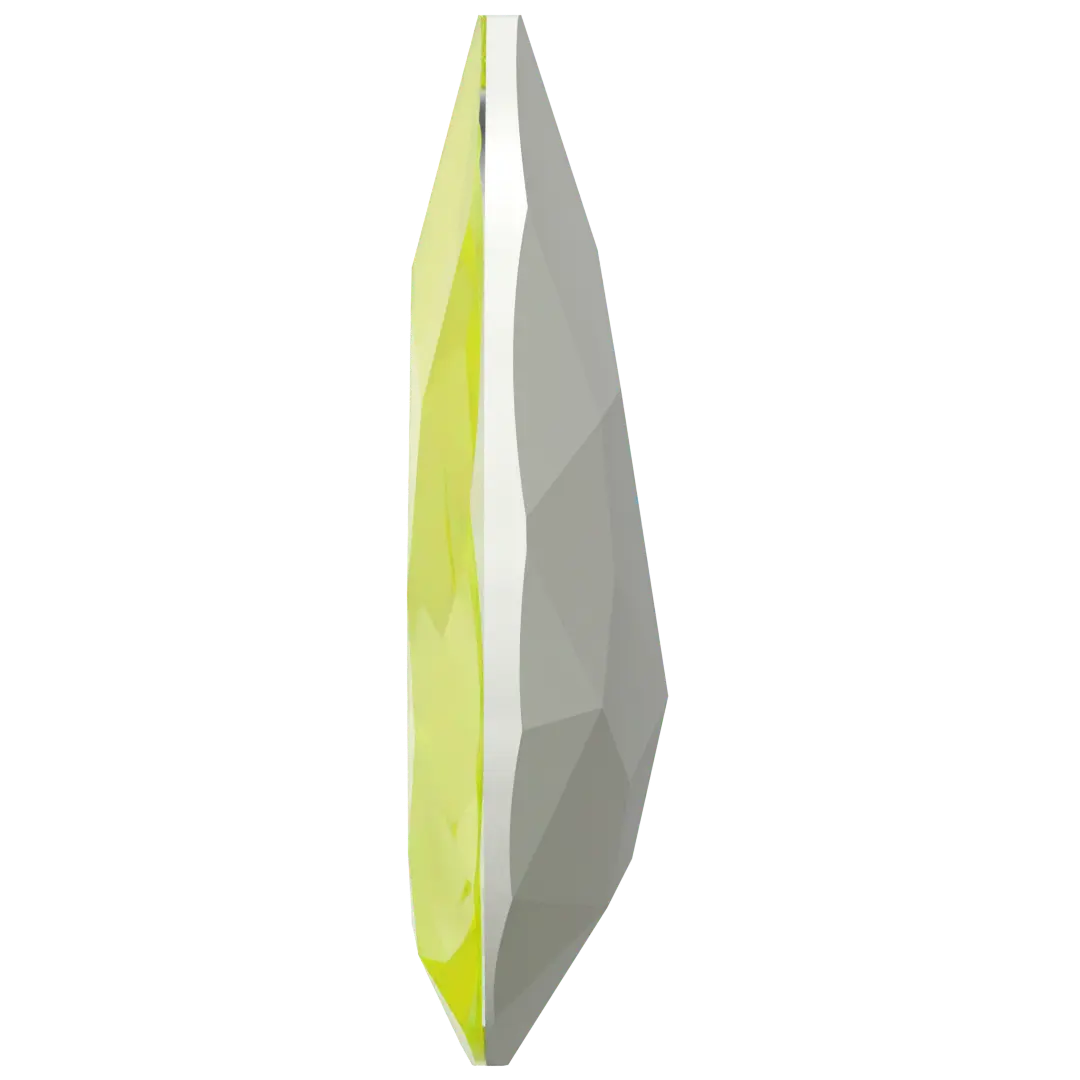 Swarovski Fancy Stones Large Pear (4327) Crystal Electric Yellow Ignite UNFOILED - Bluestreak Crystals