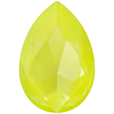Swarovski Fancy Stones Large Pear (4327) Crystal Electric Yellow Ignite UNFOILED - Bluestreak Crystals