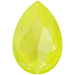 Swarovski Fancy Stones Large Pear (4327) Crystal Electric Yellow Ignite UNFOILED - Bluestreak Crystals