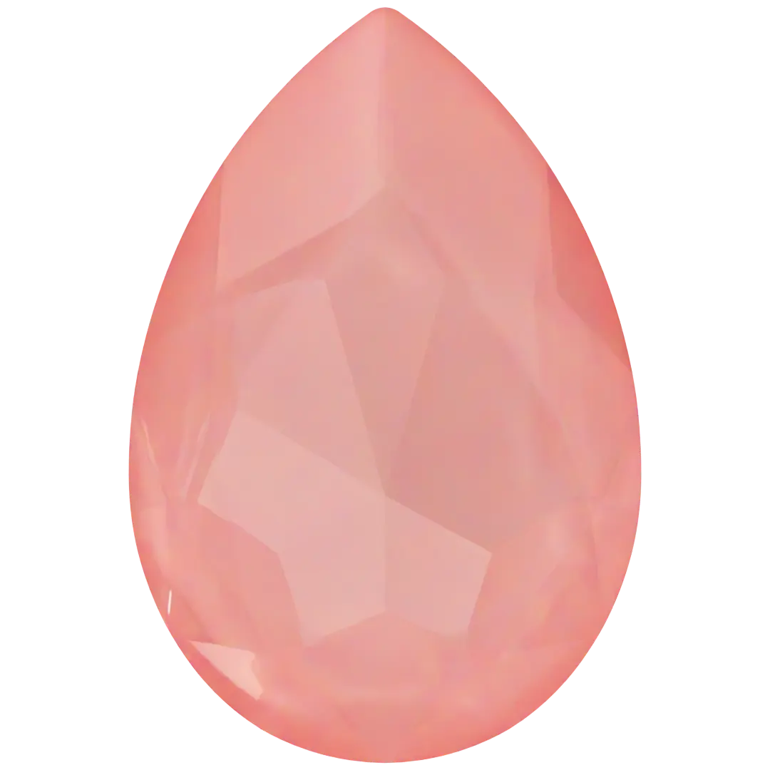 Swarovski Fancy Stones Large Pear (4327) Crystal Flamingo Ignite UNFOILED - Bluestreak Crystals