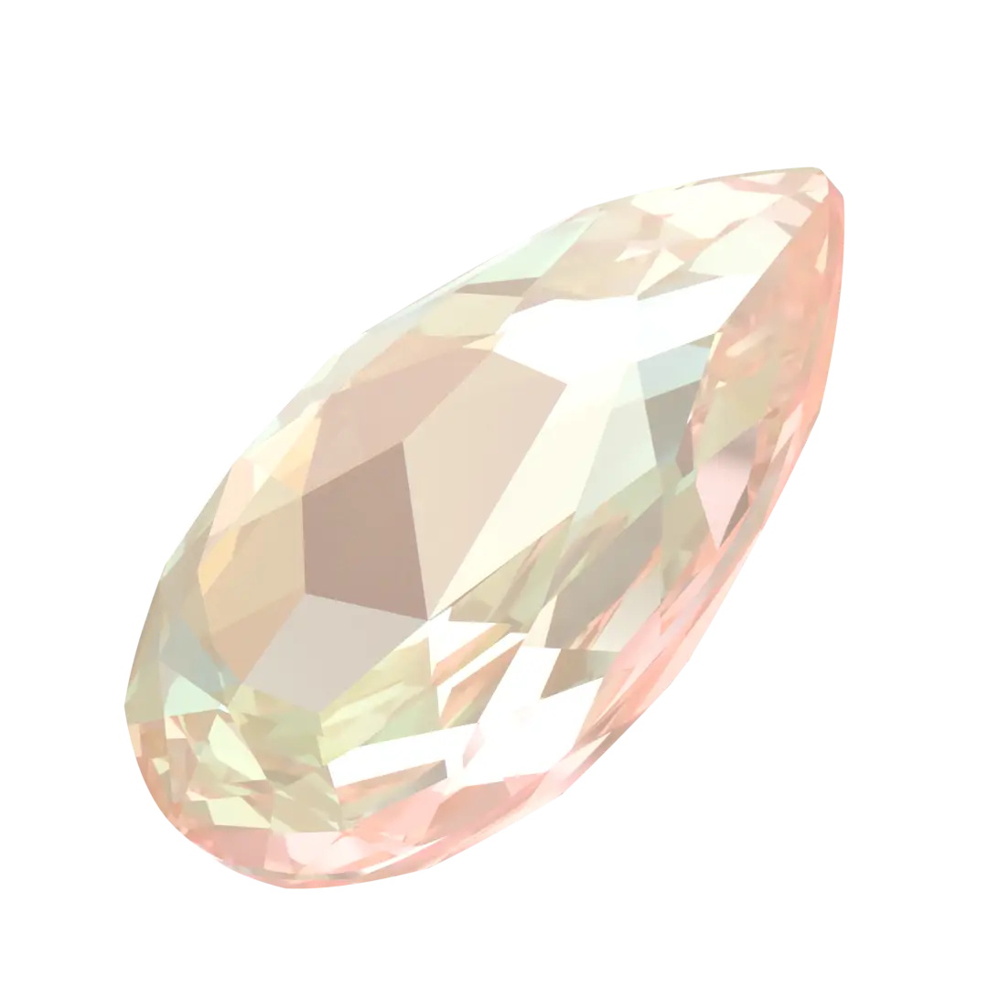 Swarovski Fancy Stones Large Pear (4327) Crystal Ivory Cream Delite UNFOILED - Bluestreak Crystals