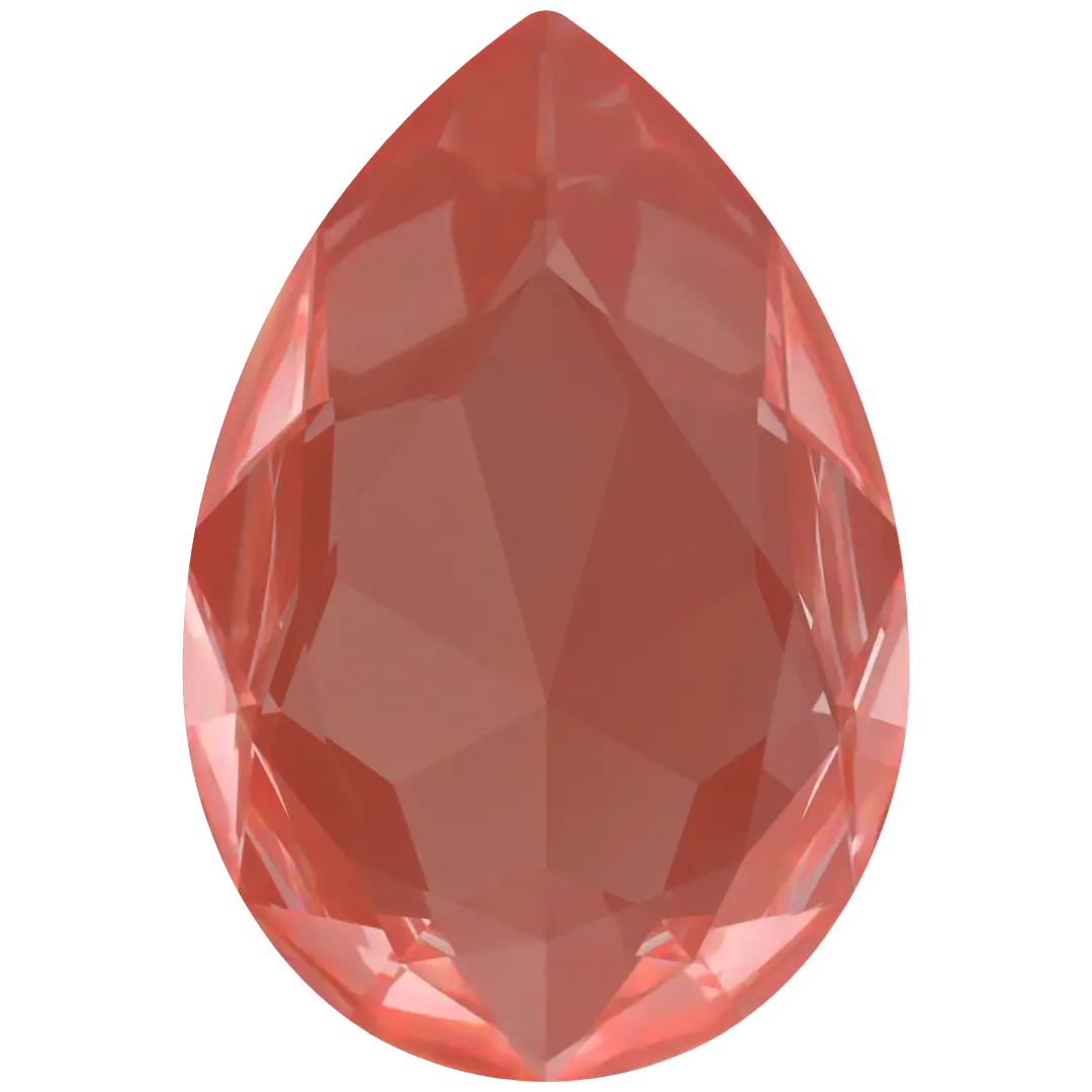 Swarovski Fancy Stones Large Pear (4327) Crystal Maroon Ignite UNFOILED - Bluestreak Crystals