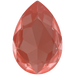 Swarovski Fancy Stones Large Pear (4327) Crystal Maroon Ignite UNFOILED - Bluestreak Crystals